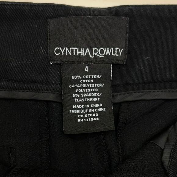 Cynthia Rowley - Black Women's Ankle Pants Size 4 - Picture 6 of 8